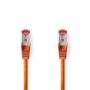 Câble réseau CAT6 | RJ45 Male | RJ45 Male | S/FTP | 2.00 m | Rond | LSZH | Orange | Label