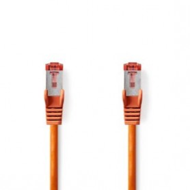 Câble réseau CAT6 | RJ45 Male | RJ45 Male | S/FTP | 2.00 m | Rond | LSZH | Orange | Label