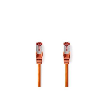 Câble réseau CAT6 | RJ45 Male | RJ45 Male | S/FTP | 2.00 m | Rond | LSZH | Orange | Label