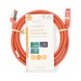 Câble réseau CAT6 | RJ45 Male | RJ45 Male | S/FTP | 2.00 m | Rond | LSZH | Orange | Label