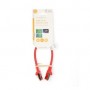 Câble réseau CAT6 | RJ45 Male | RJ45 Male | S/FTP | 0.25 m | Rond | LSZH | Rouge | Label