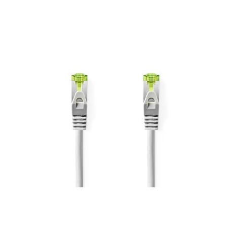 Câble réseau CAT7 | S/FTP | RJ45 Male | RJ45 Male | 2.00 m | Snagless | Rond | LSZH | Gris | Label