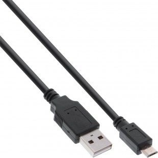 Câble de charge rapide InLine® Micro USB 2.0 USB A mâle à Micro-B mâle 0.5m