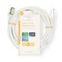 Câble réseau Cat 8.1 | S/FTP | RJ45 Male | RJ45 Male | 3.00 m | Rond | LSZH | Blanc | Label