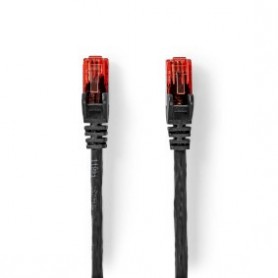 Câble réseau CAT6 | RJ45 Male | RJ45 Male | U/UTP | 50.0 m | Dehors | Rond | PE | Noir | Label