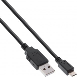 Câble de charge rapide InLine® Micro USB 2.0 USB A mâle à Micro-B mâle 1m