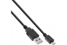 Câble de charge rapide InLine® Micro USB 2.0 USB A mâle à Micro-B mâle 1m