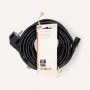 Câble d\'alimentation | Prise de terre mâle | IEC-320-C13 | Coudé | Droit | Plaqué nickel | 10.0 m | Rond | PVC | Noir | Label