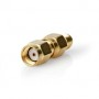 Adaptateur SMA | Polarité inversée SMA Mâle | SMA femelle | Plaqué or | 50 Ohm | Droit | Cuivre | Or | 2 pièces | Boîte