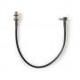Câble d\'antenne | SMA femelle | TS9 | Plaqué or | 50 Ohm | Blindé simple | 0.20 m | Rond | PVC | Noir | Boîte