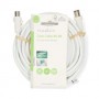 Câble Coax | IEC (Coax) Mâle | IEC (Coax) Femelle | Plaqué nickel | 90 dB | 75 Ohm | Double blindage | 5.00 m | Rond | PVC | Bla