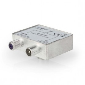 Adaptateur Satellite et Antenne | F Femelle / IEC (Coax) Mâle | IEC (Coax) Femelle | Plaqué nickel | 75 Ohm | Droit | Métal | Ar