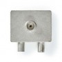 Adaptateur Satellite et Antenne | F Femelle / IEC (Coax) Mâle | IEC (Coax) Femelle | Plaqué nickel | 75 Ohm | Droit | Métal | Ar