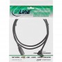Câble InLine® Micro USB 2.0 USB Type A mâle à Micro-B coudé noir 1m