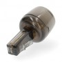 Adaptateur Telecom anti-torsion | Type de connecteur: RJ10 | Type d\'adaptateur: Adaptateur | PVC | Noir / Transparent