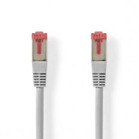 Câble réseau CAT6 | RJ45 Male | RJ45 Male | SF/UTP | 2.00 m | Rond | PVC | Gris | Label