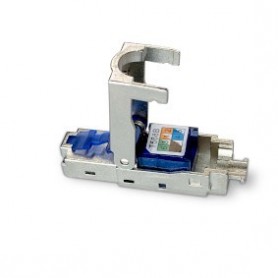Connecteur RJ45 | Mâle | CAT6 / CAT6a | Droit | Plaqué or | 2 pièces | Métal | Métal | Boîte