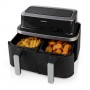 Friteuse à air chaud Double | 2x4.2 l | Minuteur: 60 min | Nombre de programmes prédéfinis: 10 | Numérique | Noir