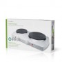 Plaque Chauffante Électrique | Foyer: 2 | 2300 W | Protection contre la surchauffe | Blanc