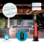 SmartLife Chauffe-patios | Wi-Fi | 1200 W | 2 Réglages de Chaleur | Oscillation | Protection contre les chutes | IP24 | Noir