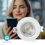 SmartLife Plafonnier | Wi-Fi | Blanc chaud à frais | Ronde | Diamètre: 52 mm | 68 - 74 mm | 360 lm | 2700 - 6500 K | IP20 | Clas