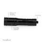 Lampe torche | Alimenté par pile | 1.5 V DC | 3 W | 1x AAA/LR03 | Flux lumineux nominal: 100 lm | Portée lumineuse: 35 m | Angle
