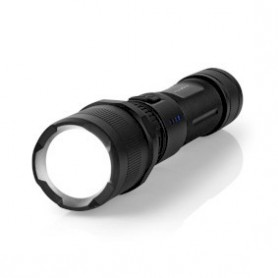 Lampe torche | Alimenté par pile | 3.7 V DC | 10 W | Lithium-Ion intégré | Batteries incluses | Rechargeables | Flux lumineux no
