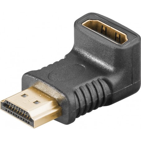 Adaptateur HDMI™ Coudé 270°, Plaqué Or, 8K @ 60 HzPrise femelle standard HDMI™ (type A) Connecteur standard HDMI™ (type A) 270°