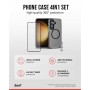 3sixT 4in1 Protection Bundlecoque de téléphone, protection d\'écran, protection de caméra et applicateur sans stress, compatible