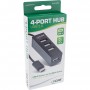 InLine® USB 2.0, 4-Port Hub, USB-C male to 4x USB-A female, black, 15cm, slim design