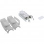 InLine® crimp plugs Cat.6A RJ45 shielded, with bend protection and insertion guide, grey, 10pcs. pack