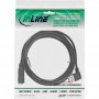 InLine® USB 2.0 Smart Cable coudé + réversible Type A mâle à femelle noir 1m