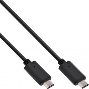 Câble InLine® USB 3.1, type C mâle / mâle, noir, 1 m