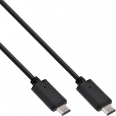 Câble InLine® USB 3.1, type C mâle / mâle, noir, 1,5 m