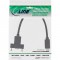 InLine® USB3.1 C mâle à femelle avec câble à bride 0.2m, noir