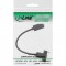 InLine® USB3.1 C femelle à femelle avec câble à bride de 0,2 m, noir