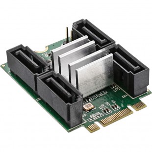 Carte InLine® M.2 PCIe 2.0 SATA, 4x SATA 6 Gb / s, RAID 0,1,10, JBOD
