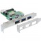 Contrôleur hôte USB 3.0 InLine® 3 + 1 ports PCIe avec alimentation SATA et support LP