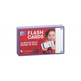 Oxford Fiches "Flash 2.0", 75x125 mm, quadrill, violet