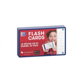 Oxford Fiches "Flash 2.0", 75x125 mm, lign, bleu