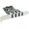 Contrôleur hôte InLine® USB 3.0 + SATA PCIe 4x USB 3.0 + 2x SATA 6Gb / s