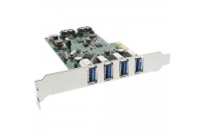 Contrôleur hôte InLine® USB 3.0 + SATA PCIe 4x USB 3.0 + 2x SATA 6Gb / s