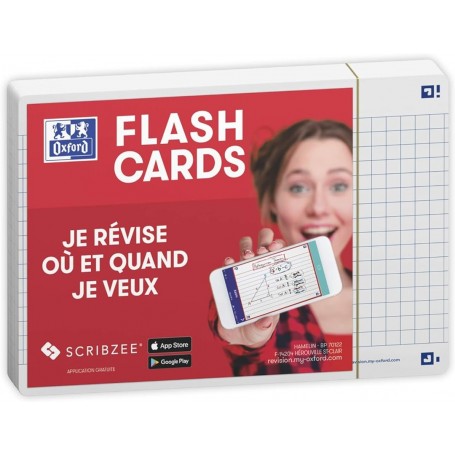 Oxford Fiches "Flash 2.0", 105 x 148 mm, blanc
