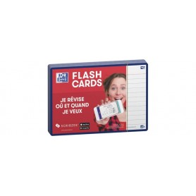 Oxford Fiches "Flash 2.0", 105 x 148 mm, bleu marine