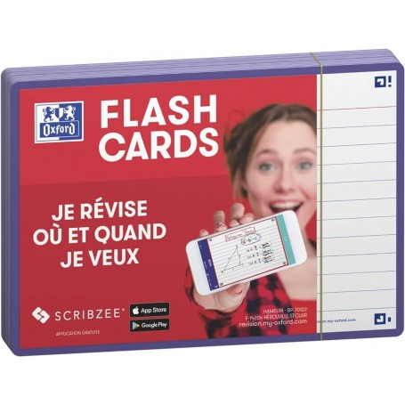 Oxford Fiches "Flash 2.0", 105 x 148 mm, violet