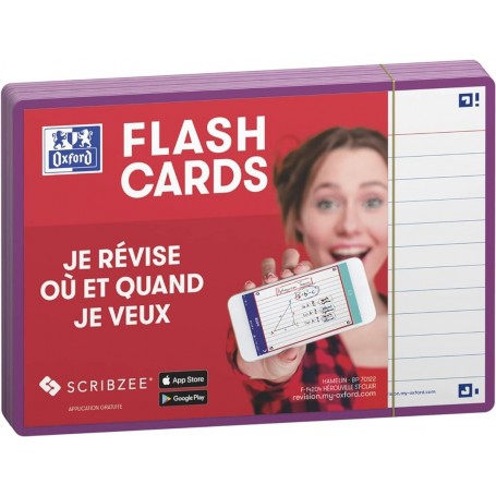 Oxford Fiches "Flash 2.0", 105 x 148 mm, lilas