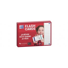 Oxford Fiches "Flash 2.0", 105 x 148 mm, rouge
