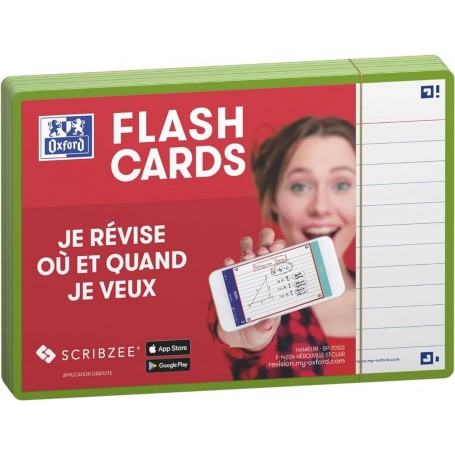 Oxford Fiches "Flash 2.0", 105 x 148 mm, vert
