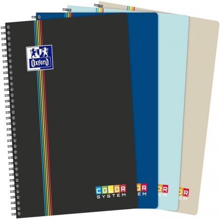 Oxford Cahier reliure intgrale COLOR SYSTEM, A4+, quadrill