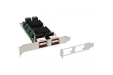 Contrôleur InLine® PCI-Express 2.0 SATA 6 Gb / s, avec 8 SATA (4x eSATA)